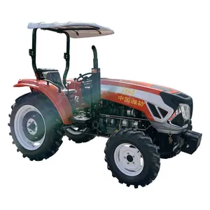 最低价格70马力，带驾驶室拖拉机4x4wd，带装载机和农业设备，用于农场良好数量的驾驶室拖拉机