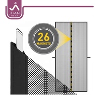 Moustiquaire magnétique moderne pour porte, filet anti-mouches avec fermeture magnétique - Empêche les insectes, laisse passer la brise, maille résistante, installation facile