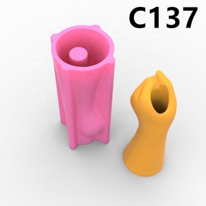 Mattiniera nuova impugnatura a braccio in Silicone a forma di braccio vaso di fiori carnoso stampo per cemento colla a goccia gesso per calcestruzzo bottiglia di fiori C137 - Product Image 6