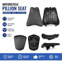 Siège Ergonomique Sport en Cuir PVC Noir, Siège de Soutien pour Moto Sportive MB Motos SF501 250cc Noir 2026