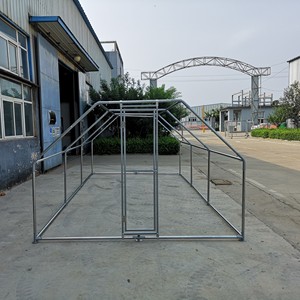 Portable Metal Chicken Coop with Door Iron Pet <strong>House</strong> for Backyard Farm Outdoor Reptile Cage Animal Pattern for <strong>Birds</strong> - Product Image 1