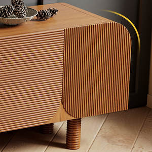 Ajunion 71 "רטרו עץ טלוויזיה לעמוד מדיה קונסולת אחסון מרכז בידור טלוויזיה יחידת טלוויזיה לעמוד בסלון - Product Image 4