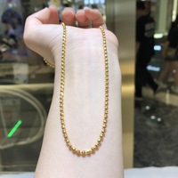 AVEC MOULE À L'INTÉRIEUR De Luxe Mode Réel AU750 Pur Collier En Or 18K Femmes Dames Femme Mariage Fiançailles Mariage Fine Jewelry