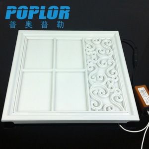 ไฟ LED แผง LED โปปลอร์ 8W ไฟฝังเพดาน ฝาครอบพลาสติกสีขาว แสงสีขาวเย็น สำหรับห้องครัว ห้องน้ำ - Product Image 1