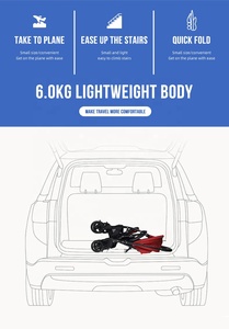 Landaus simples et légers de voyage, <span class=keywords><strong>chaise</strong></span> de poussée pliable, poussette bébé heureuse, vente en gros - Product Image 4