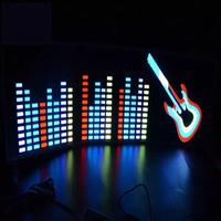 Décoration de voiture led son égaliseur el lueur autocollant el panneau autocollant el