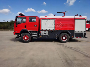 Camion de pompiers tout-terrain multifonctionnel neuf, 4x4, roues motrices, 5M3, camion de pompiers à mousse, haute qualité, à vendre - Product Image 3