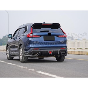 <b>Car</b> Rear Bumper Lip <b>Diffuser</b> Spoiler Glossy Black Modification Part for Honda CRV-DC 2023 Bumper Protector <b>Car</b> Accessories - Product Image 5