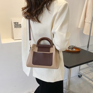 Bolsos De Cuero De imitación De Cuero, bolso De lujo para mujer, bolso De mano tipo cubo, bolso De hombro pequeño para mujer - Product Image 4