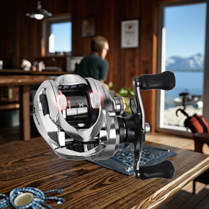 Carrete de Pesca <span class=keywords><strong>HISTAR</strong></span> X6 Versión de Largo Alcance 156G 7.2:1 Alta Relación de Transmisión 5kg de Potencia de Arrastre Bobina de Carbono AT7 para Mano Izquierda - Product Image 6