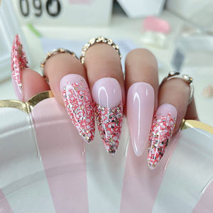 Commercio all'ingrosso di alta qualità sicura Non tossica per unghie acriliche in polvere verde rosa oro specchi per immersione vitaminica in polvere Nail Collection - Product Image 4