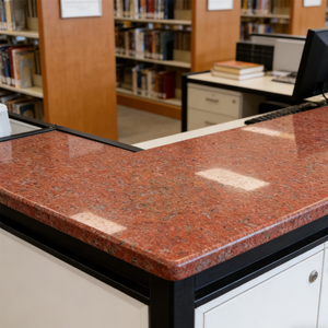 Loseta de Granito Rojo Indio Natural Pulido de Primera Calidad, Corte a Medida, Garantía de 1 Año para Uso en Exteriores, Diseño Gráfico - Product Image 3