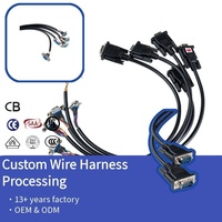 Cable Divisor DB9 RS232 Personalizado, 4 Machos DB9 a 1 Hembra DB9, Arnés de Cables Blindado para Depuración de Instrumentos PLC Industriales