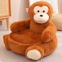 Vente flash, adorable peluche en forme de dessin animé, ours en peluche, chien, panda, licorne, canard, pour enfants, salon, chambre à coucher, chaise, mini canapé, coussin moelleux