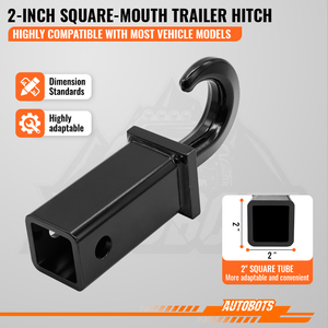 <span class=keywords><strong>Attelage</strong></span> <span class=keywords><strong>de</strong></span> remorque robuste en acier forgé, universel, revêtement PC, 3500 lb, attache carrée <span class=keywords><strong>de</strong></span> 2 pouces pour SUV, camion, tout-terrain, <span class=keywords><strong>crochet</strong></span> <span class=keywords><strong>de</strong></span> remorquage - Product Image 4