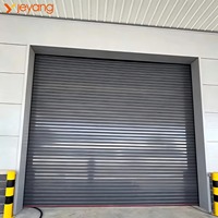 Porte de garage à enroulement en aluminium à prix de gros, porte à enroulement électrique industrielle