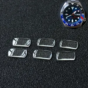 Square10*5mm Watch glass lens mineral glass Double calendar crystal convex transparent magnifying glass Watch Repair Tool parts