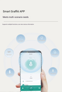 Serrure à bouton biométrique professionnelle avec application Tuya, serrure de porte numérique intelligente avec mode confidentialité pour salle de réunion de bureau - Product Image 3