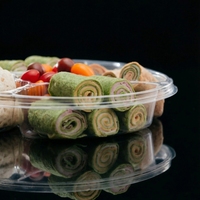 Wegwerp plastic fruitdoosjes blisterverpakking rond verdikt transparant food grade met deksel