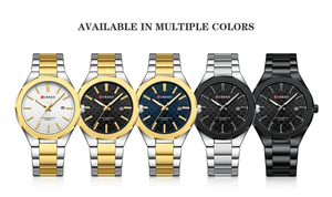 Reloj de Cuarzo Original Curren 8477 para Hombre, Moda Casual, Negocios, Clásico, Luminoso, Reloj de Pulsera de Acero Inoxidable - Product Image 6