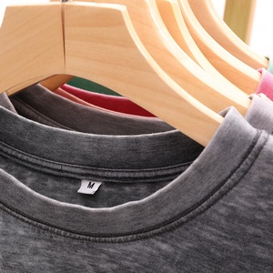 T-shirt da donna taglie forti Unisex personalizzate da uomo oversize t-shirt da uomo rosa lavata in stile Vintage con pesi massimi acidi per donna uomo - Product Image 6