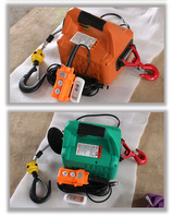 Mini-treuil électrique portable à câble métallique 200 kg 220 V IP54, nouveau modèle pour usage commercial, commande à distance, fonctionnement trois-en-un, fabrication
