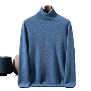 Suéter de Cachemira Cálido para Hombre, Otoño-Invierno 2025, Norris JPW24-939, Nuevo, Color Sólido, Jacquard con Diseño de Grano de Maíz, Tejido de Punto - Product Image 2