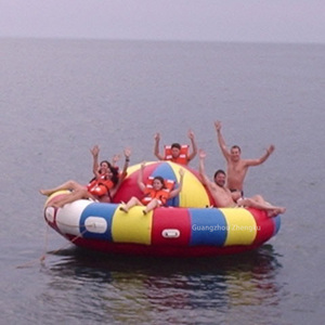 미친 여름 흥미 진진한 풍선 회전 물 장난감 디스코 보트 견인 튜브/물 엔터테인먼트를위한 풍선 UFO 보트 - Product Image 4