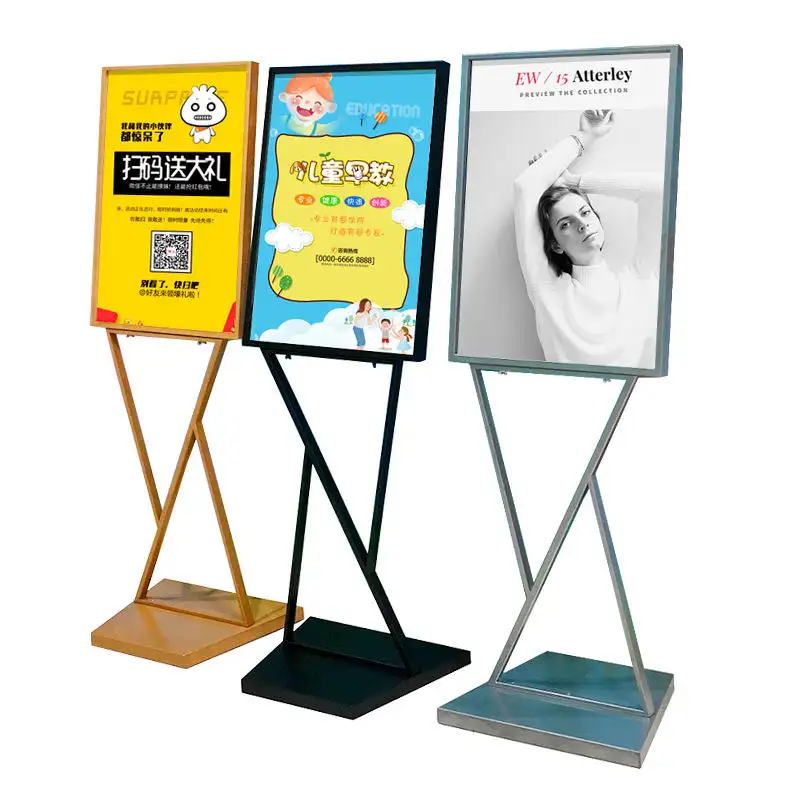 A1 A2 A3 A4 LED 스냅 프레임 라이트 박스 포스터 스탠드 LED 광고 브랜드 로고 독립형 라이트 박스