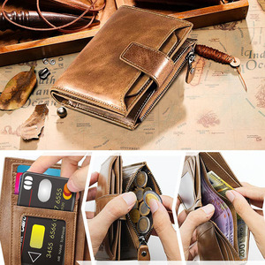 <span class=keywords><strong>Portafoglio</strong></span> da <span class=keywords><strong>Uomo</strong></span> Personalizzato <span class=keywords><strong>in</strong></span> <span class=keywords><strong>Vera</strong></span> <span class=keywords><strong>Pelle</strong></span> di Fabbrica OEM con Portamonete - Product Image 2