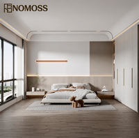Ensemble de chambre à coucher King Size prêt à l'emploi, collection coordonnée de meubles (lit, armoire, coiffeuse) pour projets d'aménagement intérieur d'hôtels et de villas