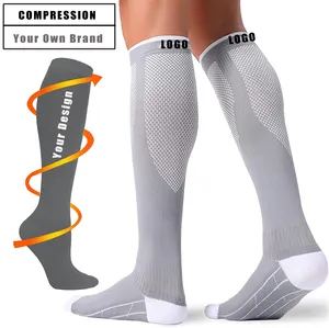 High Quality Compression Knee High Socks Sublimation Blank Compression Socks Custom Kint Socks