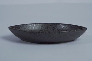 Platos Aptos para Lavavajillas, Platos de Gres Estilo Japonés de 10 Pulgadas para Sushi, Vajilla Retro de Horno, Plato Negro para Cena - Product Image 3