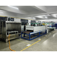 Four de séchage industriel compact intelligent à convoyeur en acier inoxydable, chauffage électrique 40KW, intégré pour peinture par pulvérisation