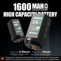 XNET 1600mAh 2.0-4.2mm Verstelbare Slag Professionele Draadloze Tattoo Pen Machine met Dotwork Modus voor Artiesten Lichaamskunst