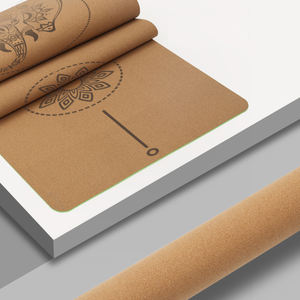 SANFAN Cork <span class=keywords><strong>Yoga</strong></span> Mat Línea postural personalizable Eco Friendly Cork TPE <span class=keywords><strong>Yoga</strong></span> Mats - Product Image 3