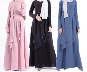 SIPO Abaya Dubai-vestido largo elegante para mujer, vestido largo turco, ropa islámica para mujer musulmana - Product Image 1