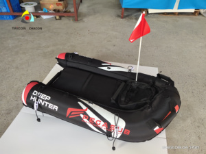 Kayak gonflable de chasse sous-marine pliable de haute qualité, personnalisé, avec couverture en PVC et nylon, pour adultes, pour lacs et rivières, type ponton, vente en gros - Product Image 3