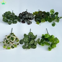 Künstliche Seidenblätter Grünpflanze Kleiner Strauch für Zuhause Chinesisches Neujahr Weihnachten Garten Tisch Vase Dekoration