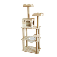 Pratique multi-plate-forme pendentif hamac escalade escalier sisal bois massif chat nid & tour & arbre & maison