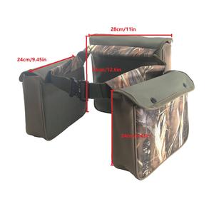 Ceinture de jeu de chasse de colombe pour la chasse de pigeon de dinde, sacs de matériel de chasse multifonctionnels, avec pochette de jeu Shell Bags Feed Bag Camo - Product Image 2