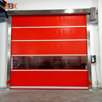 Puerta Rápida Enrollable de PVC Anticolisión con Superficie Acabada para Seguridad Industrial en Cocina, Taller, Supermercado, Granja