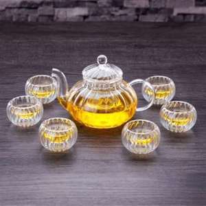 <span class=keywords><strong>Théière</strong></span> en verre borosilicate de 600 ml et 800 ml, design <span class=keywords><strong>citrouille</strong></span>, faite à la main, avec infuseur en verre - Product Image 5