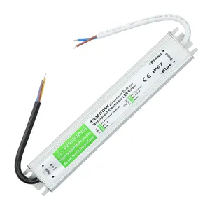 50W 야외 LED 전자 드라이버 IP67 방수 110V 220V AC DC 12V 4.17A 전원 공급 장치 알루미늄 케이스 밀봉 변압기