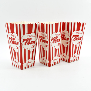 Contenedor de palomitas de maíz desechable, ecológico, biodegradable, con impresión personalizada, para fiestas, caja para hamburguesas, caja para palomitas de maíz y papas fritas - Product Image 3