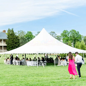 Carpa blanca para bodas al aire libre con 5 paredes laterales extraíbles, carpas para eventos, gazebo impermeable para fiestas en interiores y exteriores - Product Image 2