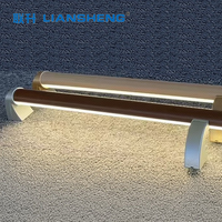 Main courante murale en aluminium avec LED, design moderne pour escalier, véranda, balcon et projets de construction, main courante murale en bois avec bande LED