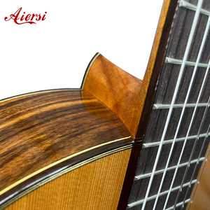 <span class=keywords><strong>Guitarra</strong></span> clásica española de madera de Santos con tapa sólida de la marca Aiersi hecha a mano en China con cedro canadiense sólido importado - Product Image 4