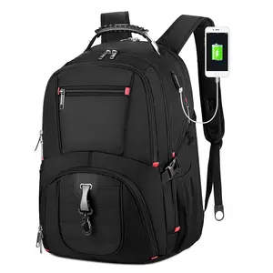 Дорожные Водонепроницаемые рюкзаки с защитой от кражи, школьный рюкзак для компьютера с USB-портом для зарядки, рюкзак для ноутбука