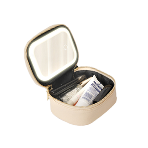 Trousse de Maquillage Portable de <span class=keywords><strong>Luxe</strong></span> Personnalisable avec Miroir LED, Mini Sac de Toilette pour Rouge à Lèvres, Nouveau Design, Petite Capacité, Cosmétique Durable - Product Image 1